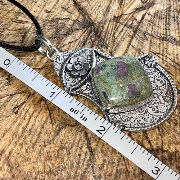 Ruby Fuchsite Pendant 2 1/2” - Picture 7 of 8